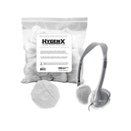 HygenX disposable sanitary ear cushion covers for headphones - bulk pack for school use, promoting hygiene in education.
