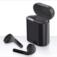 Thumbnail for Wireless earbuds for school in black with charging case, ideal for students and teachers, bulk headphone pack for education.